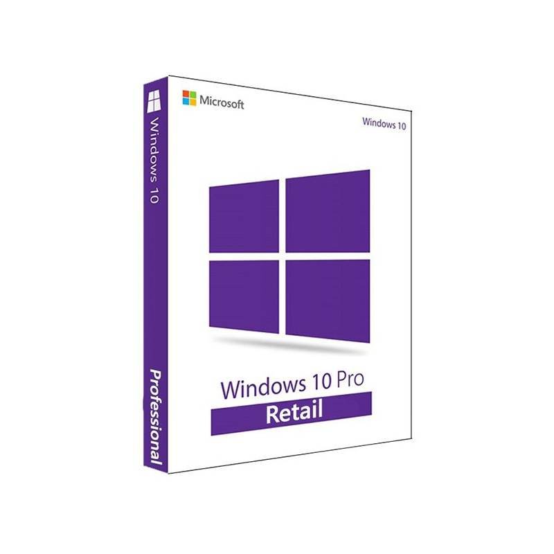 Windows 10 Pro Retail License - Enhanced Security and Performance