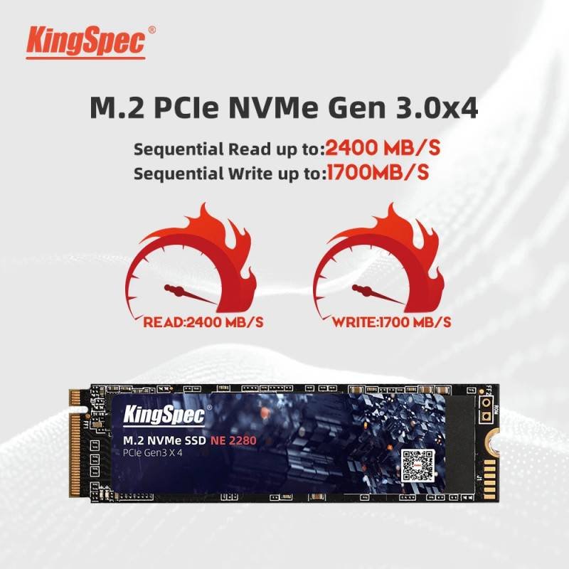KingSpec M.2 SSD 1TB NVMe PCIe | High-Speed Internal SSD for Laptop & Desktop