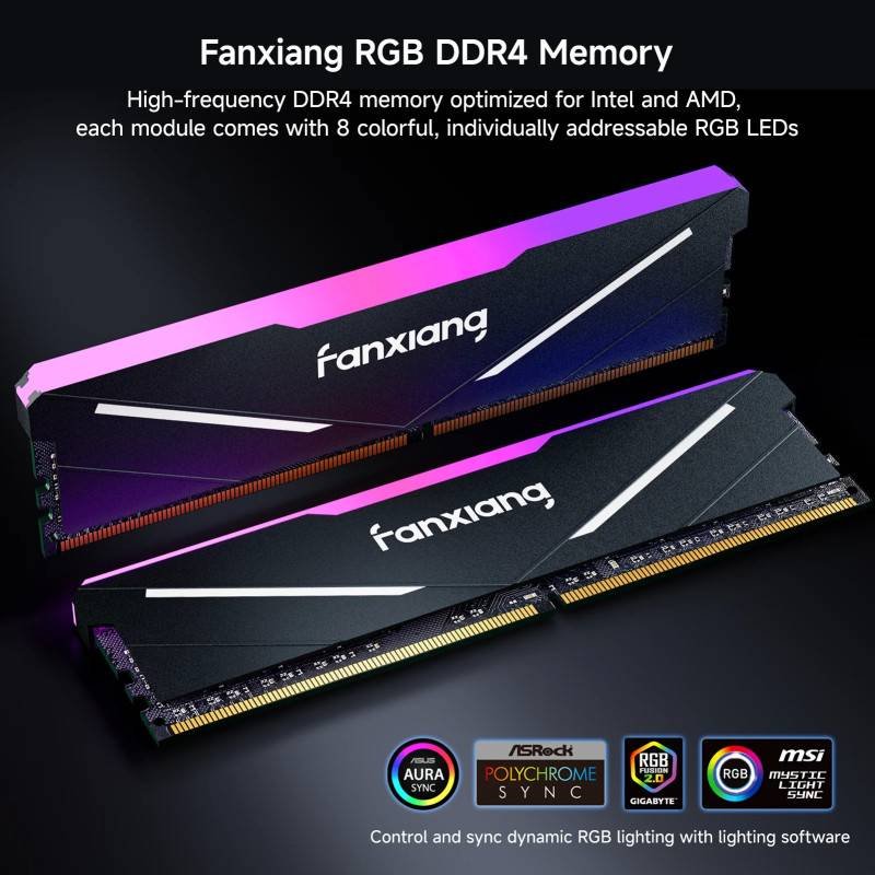 UD11 RGB DDR4 RAM 16GB 32GB 3200-3600MT | Desktop Memory with RGB Lighting