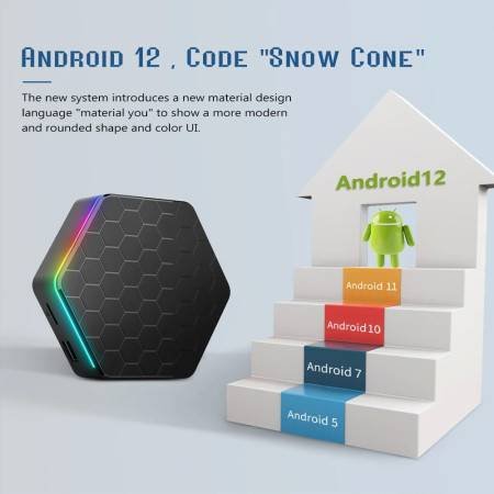 T95Z Plus Smart TV Box Android 12 | 6K Decoding, 2.4G/5G, BT5.0, Wifi6, 3D Voice, HDR10, 4K60FPS Media Player