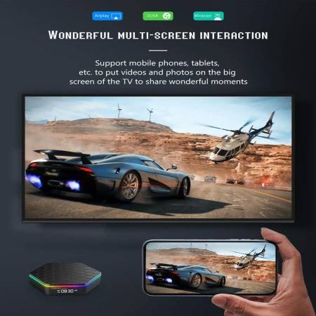T95Z Plus Smart TV Box Android 12 | 6K Decoding, 2.4G/5G, BT5.0, Wifi6, 3D Voice, HDR10, 4K60FPS Media Player