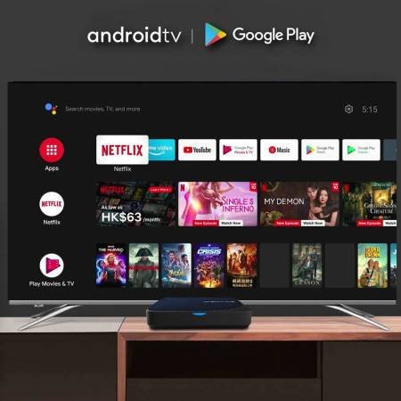 ⦁	RockTek G2 4K Android TV 11 Stream Box | Netflix Google Certified, Amlogic S905X4-K, 4G64G, DTS Dolby Audio, Dolby Vision