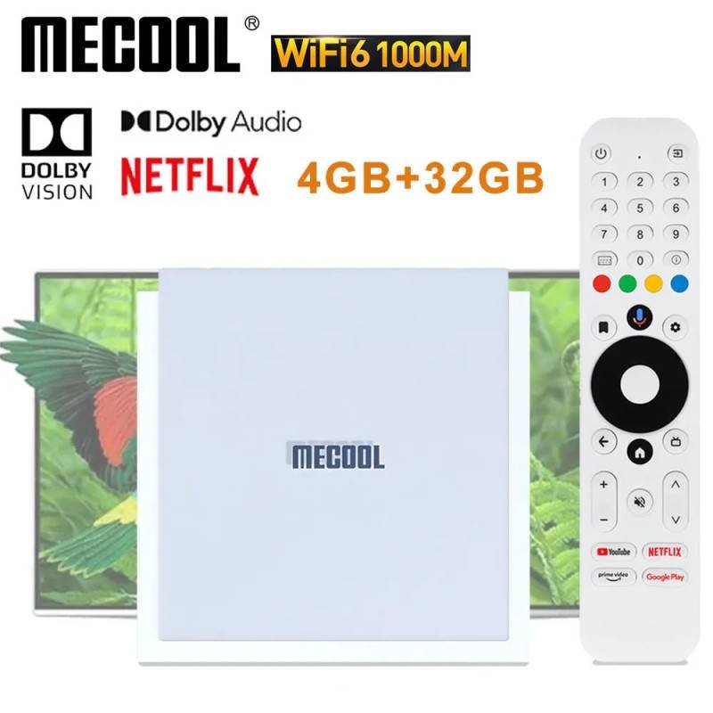 MECOOL KM2 PLUS DELUXE Android 11 TV Box | Google TV, Dolby Vision & Atmos, 4GB DDR4, 32GB, 1000M LAN, WIFI 6, 4K Stream