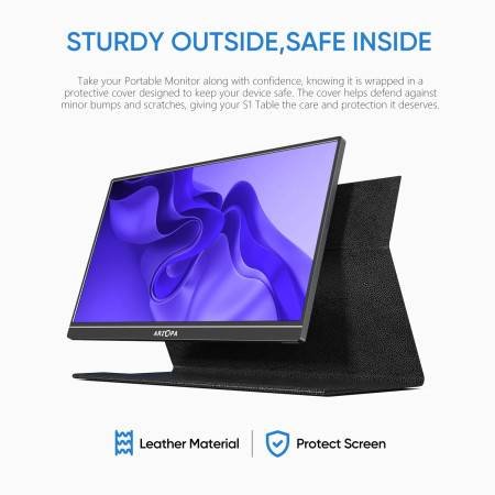 Arzopa 15.6'' FHD 1080P Tragbarer Monitor - HDMI, USB IPS Zweitmonitor für PC, Laptop, Mac, Switch, Xbox, PS4