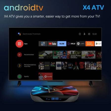 VONTAR X4 ATV Android TV 11.0 - 4K AV1 and Google Voice Input Support