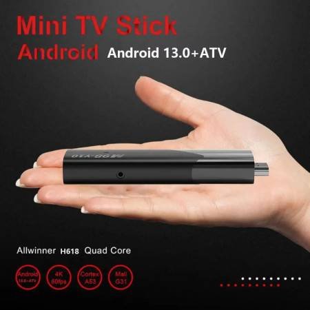 M98 Y10 Smart TV Stick Mini PC - Android 13, 2.4G/5G WiFi, Airplay