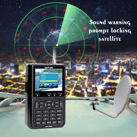 Satlink WS6906 3.5 Inch LCD Satellite Finder Meter