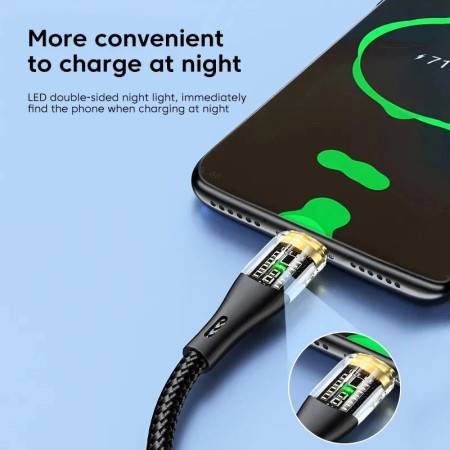120W Illuminated Type-C Data Cable - 6A Super Fast Charging