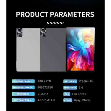 14-Inch Android Tablet PC 5G Dual SIM WiFi GPS