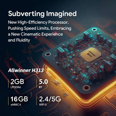 Android 13 Smart TV Box Allwinner H313 Netflix 4K Bluetooth