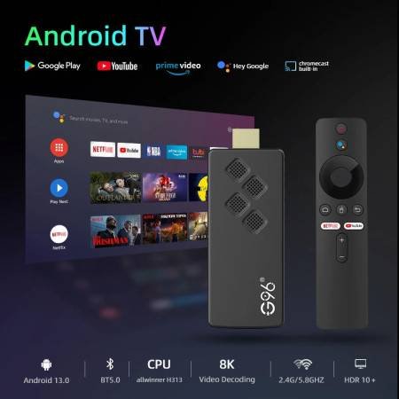 Android 13.0 8K Smart TV Stick Portable with Voice Control