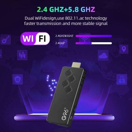 Android 13.0 8K Smart TV Stick Portable with Voice Control