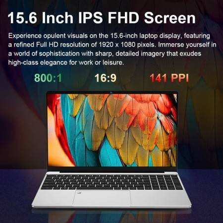 Ninkear N15 Laptop 15.6" FHD IPS Intel N95 16GB 512GB SSD