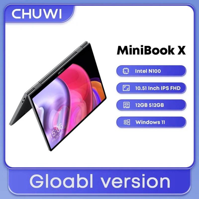 CHUWI MiniBook X 2-in-1 Intel N100 12GB RAM 512GB SSD