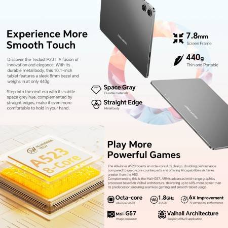 Teclast P30T Android 14 Tablet 10.1" 10GB RAM 128GB ROM